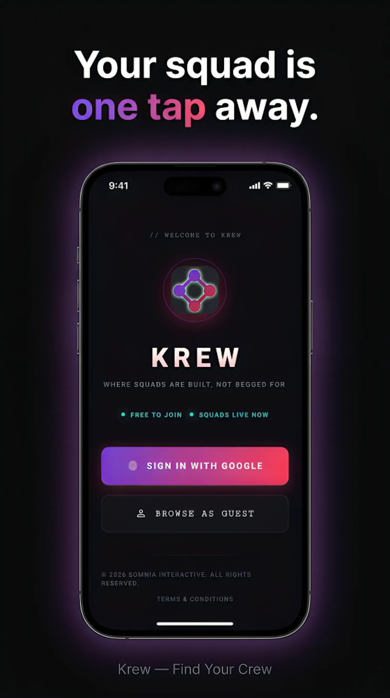 Krew - Find Gaming Squad  screenshot 2