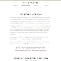 Field Notes