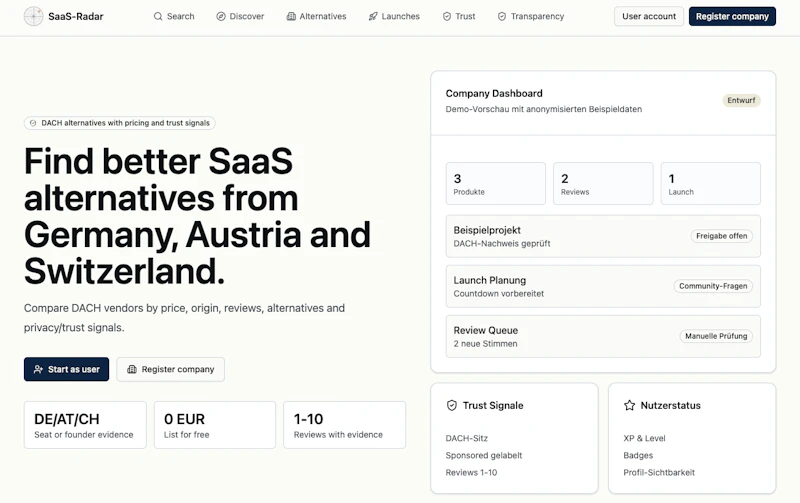 SaaS-Radar screenshot 1