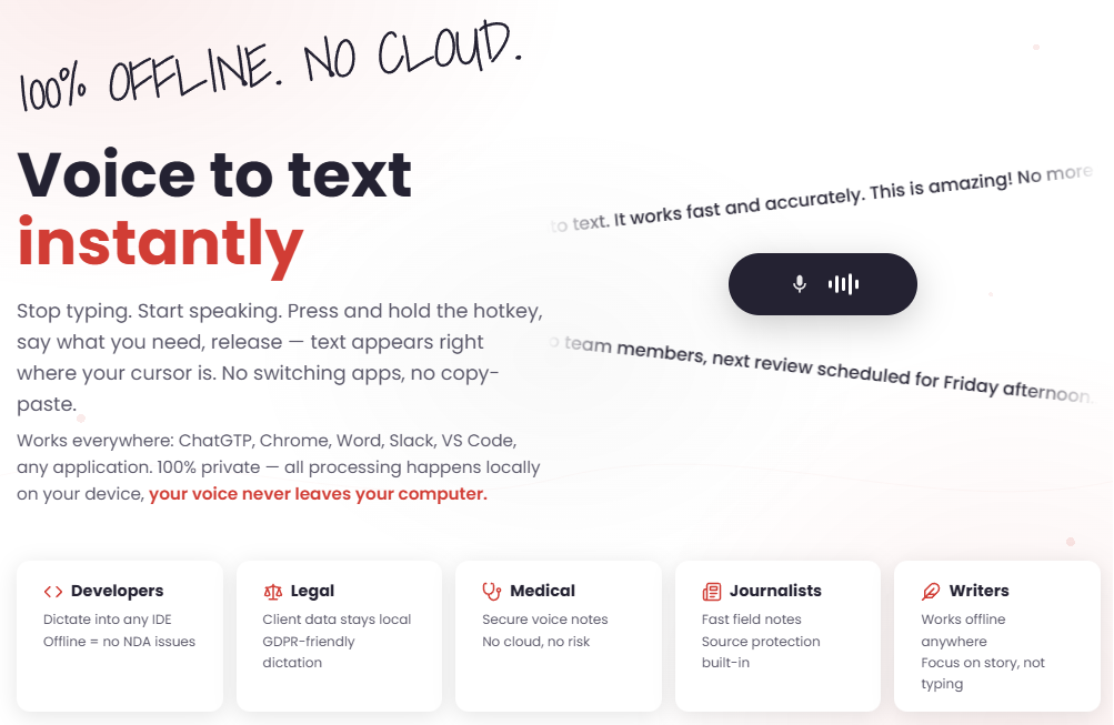 Murmur – Offline Speech to Text gallery image
