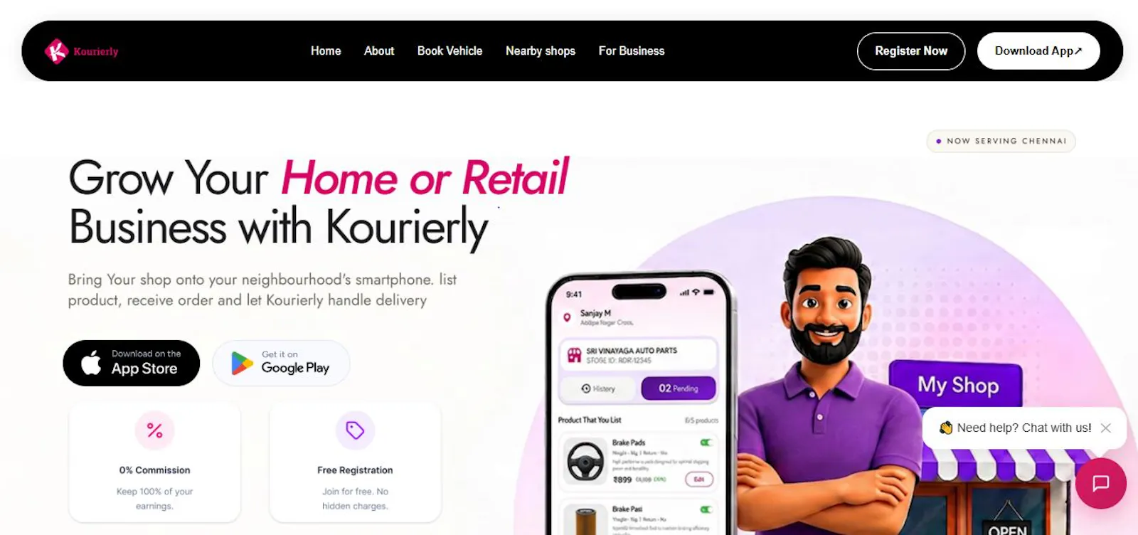 Kourierly screenshot 1
