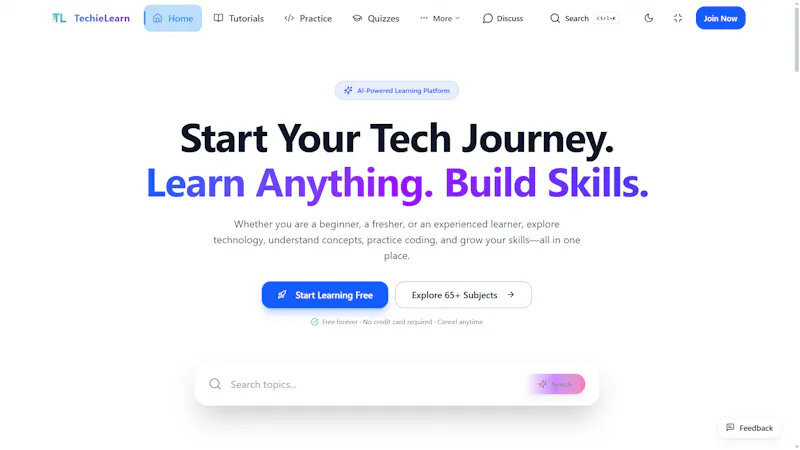 TechieLearn: Learn Tech with AI screenshot 1