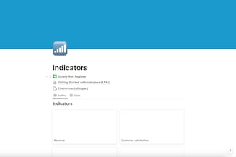 Simple Risk Register - Notion Template gallery image