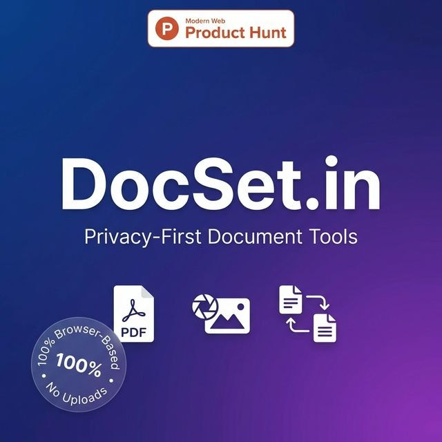 DocSet - Main product screenshot demonstrating key features and user interface