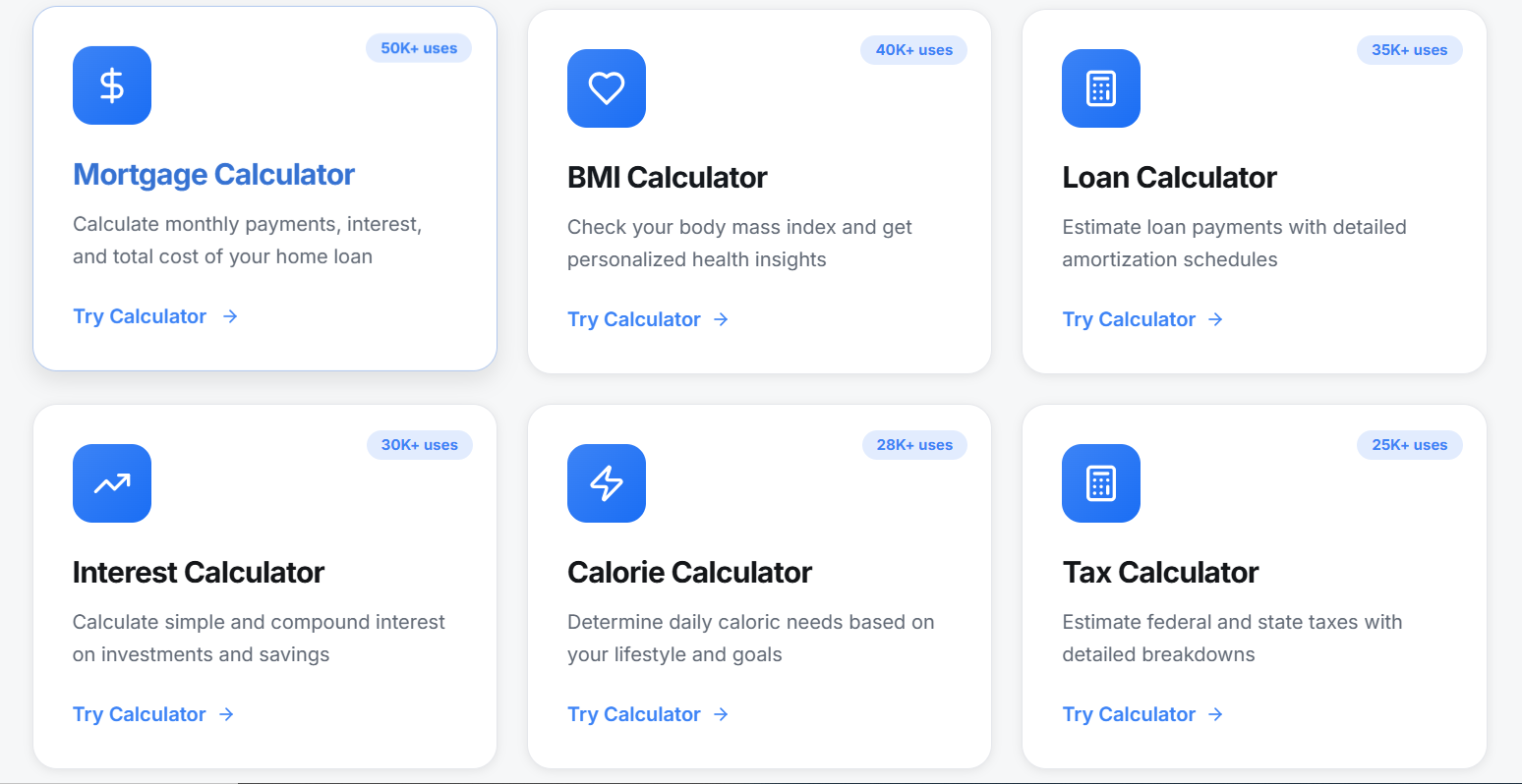 Free Online Calculators gallery image