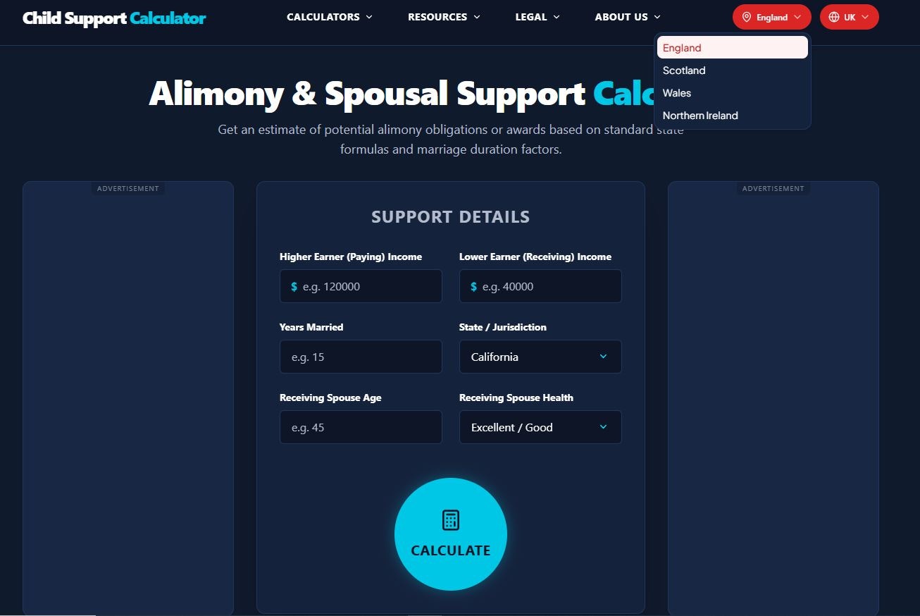 Family Law Calculator Suite gallery image