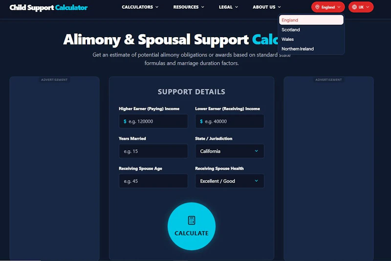 Family Law Calculator Suite screenshot 7