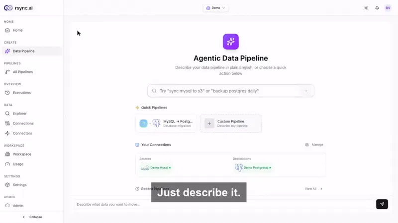 rsync.ai screenshot 1 (video preview)