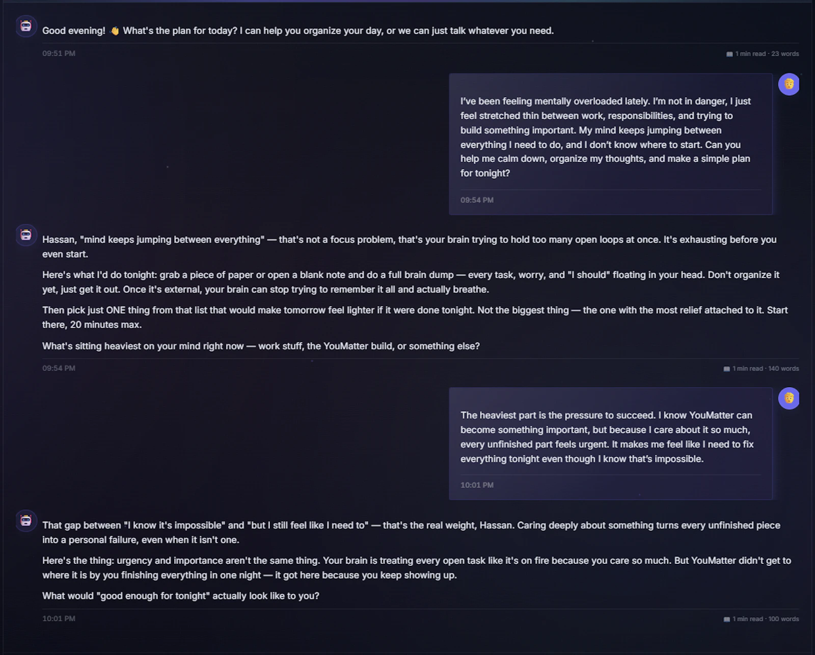 YouMatter screenshot 2
