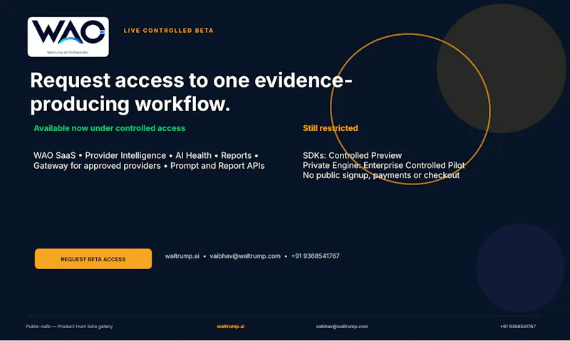 WAO - Waltrump AI Orchestrator screenshot 8