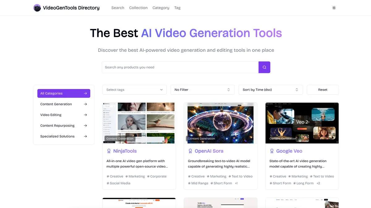 VideoGenTools Directory