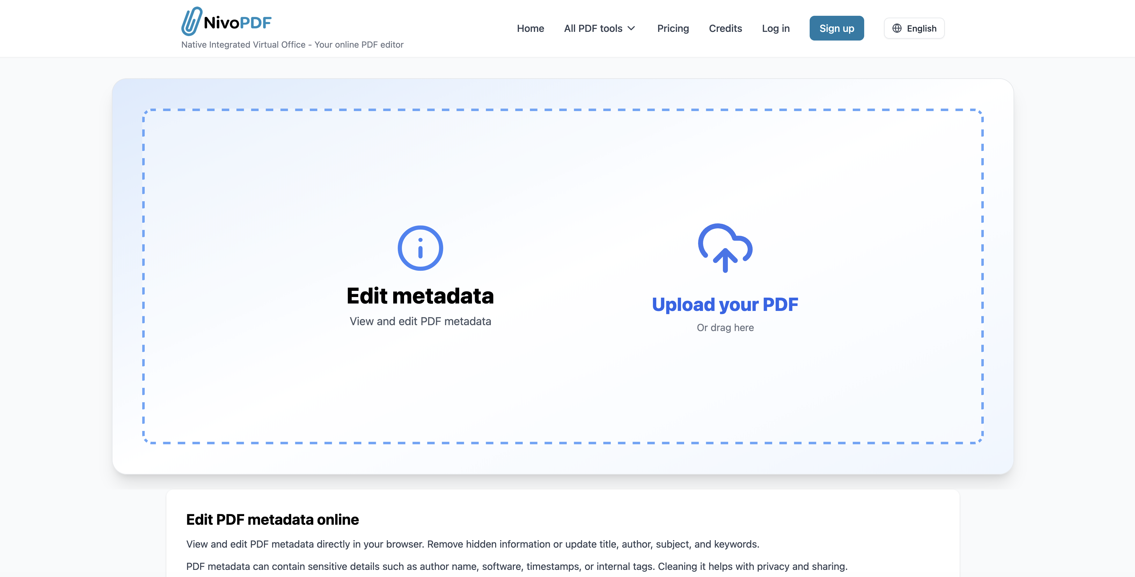NivoPDF - Screenshot 2 showing product features and functionality