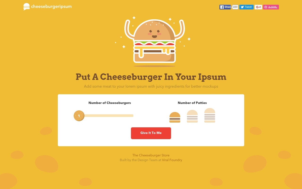 Cheeseburger Ipsum gallery image