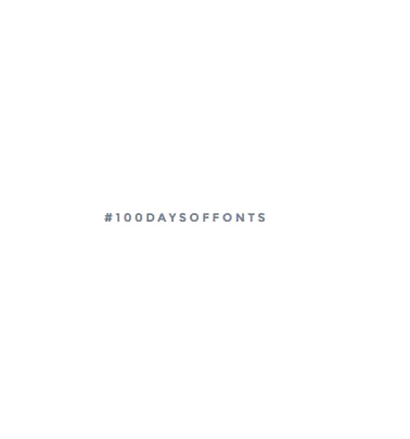 100 Days of Fonts media 1
