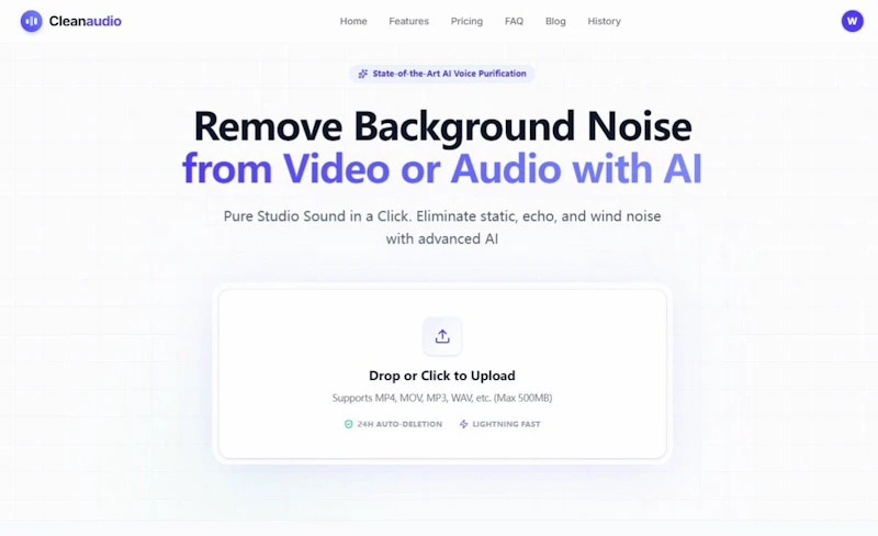 CleanAudio AI screenshot 2