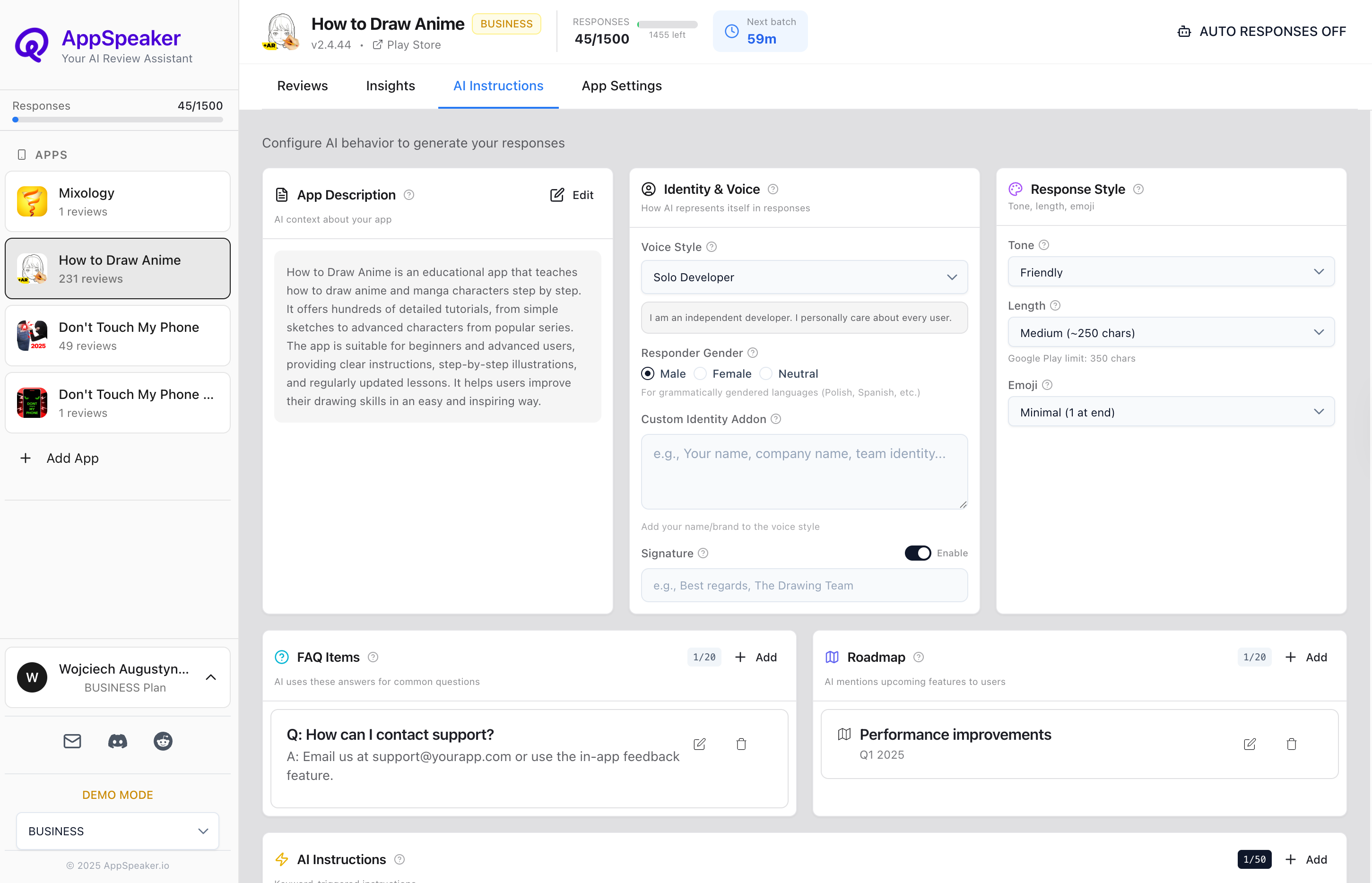 AppSpeaker - Screenshot 3 showing product features and functionality