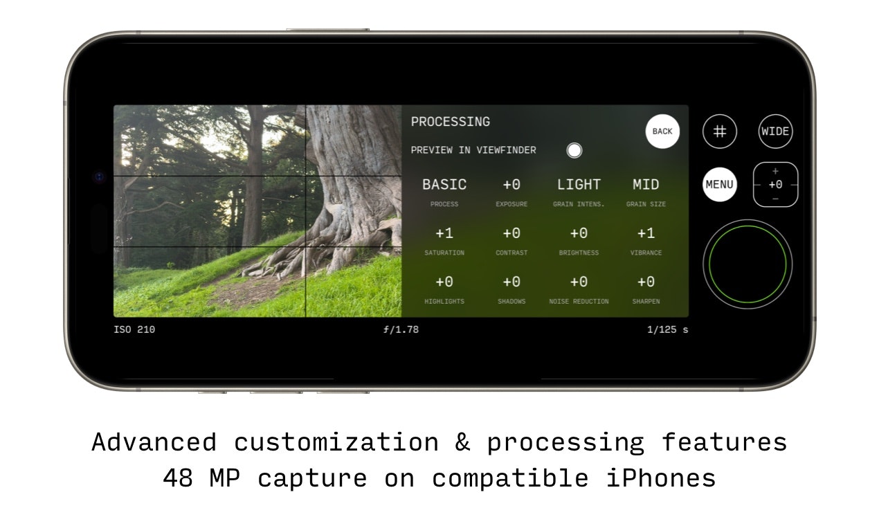 65 × 24 - 클래식 XPAN에서 영감을 얻은 iPhone 용 파노라마 카메라 미디어 3