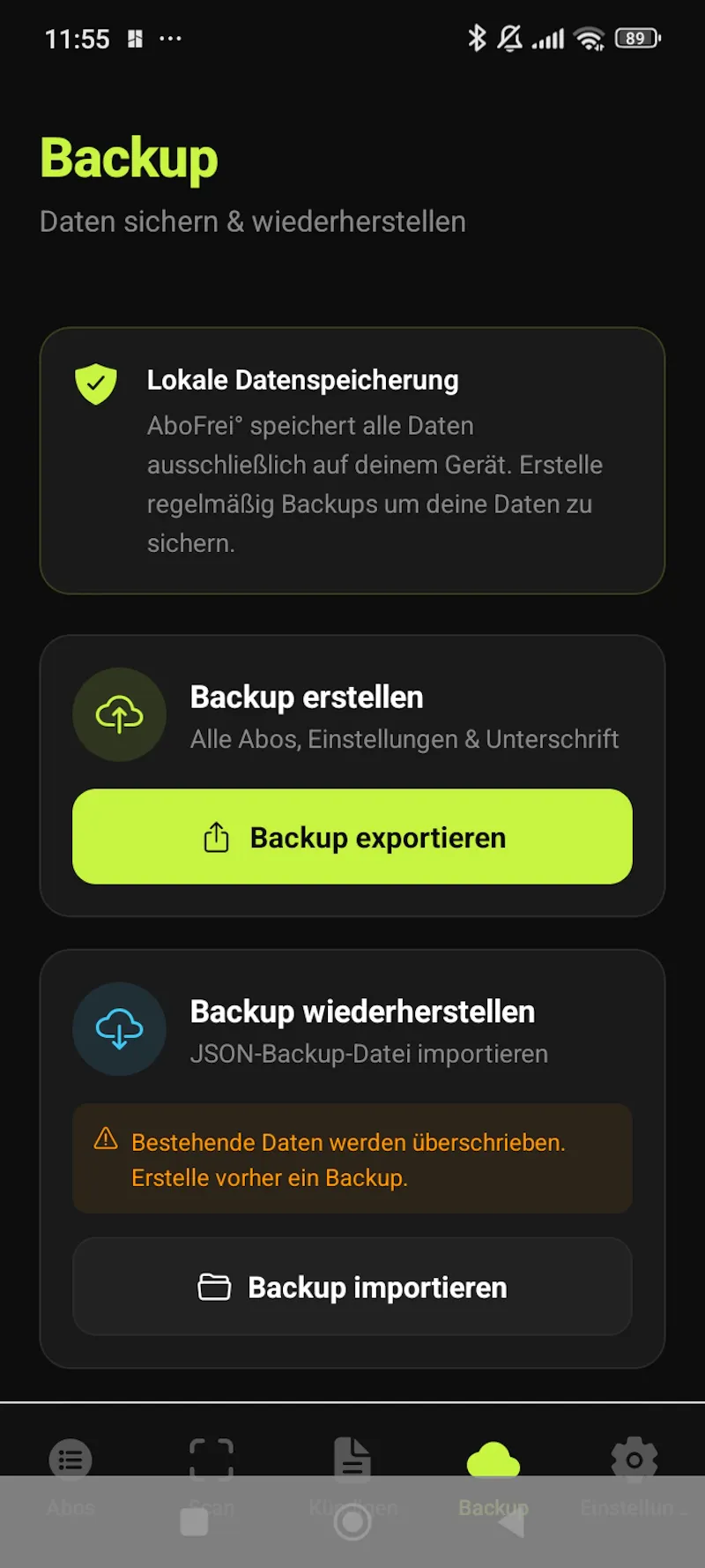 AboFrei° screenshot 8