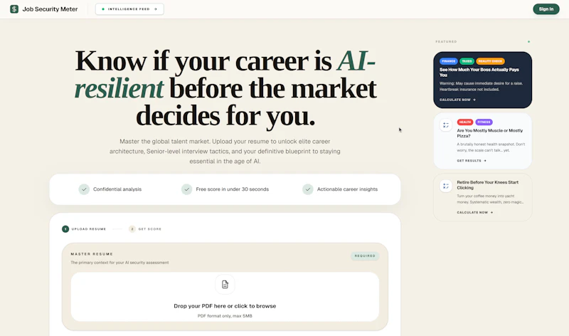 Job Security Meter screenshot 1