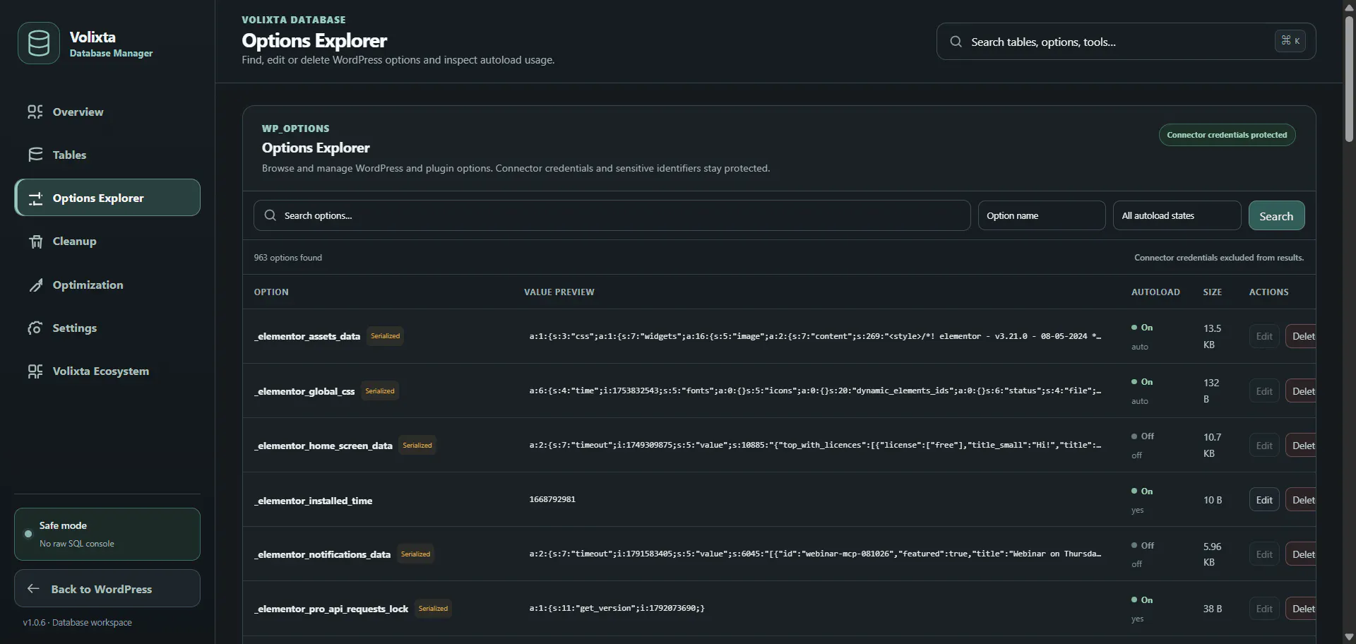 VOLIXTA Database Manager for WordPress gallery image