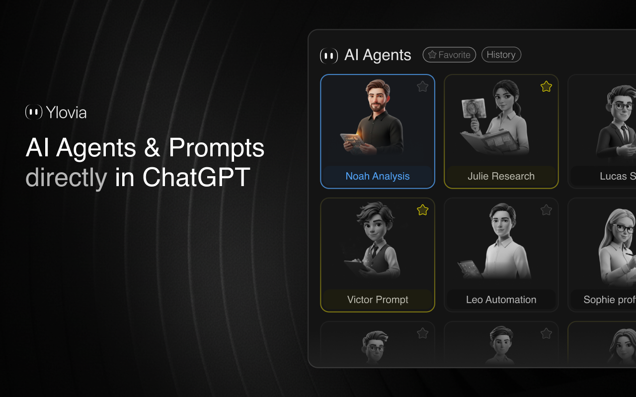 Ylovia – Turn ChatGPT into an AI Agent gallery image