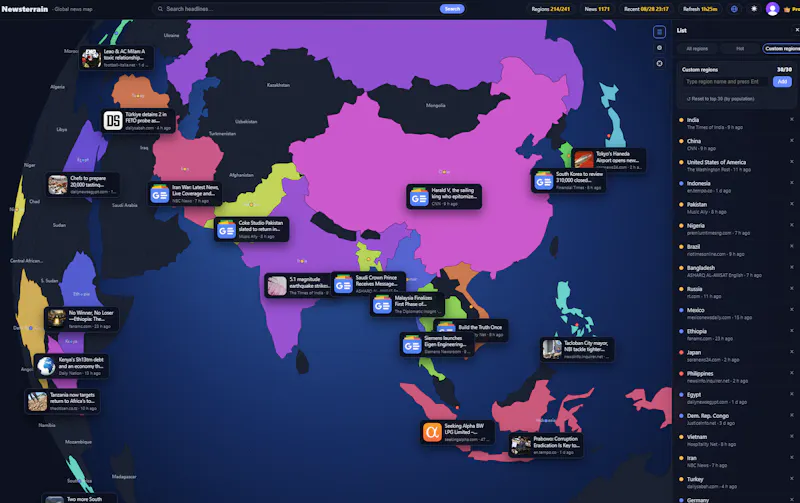 Newsterrain · A New way to see the world screenshot 5