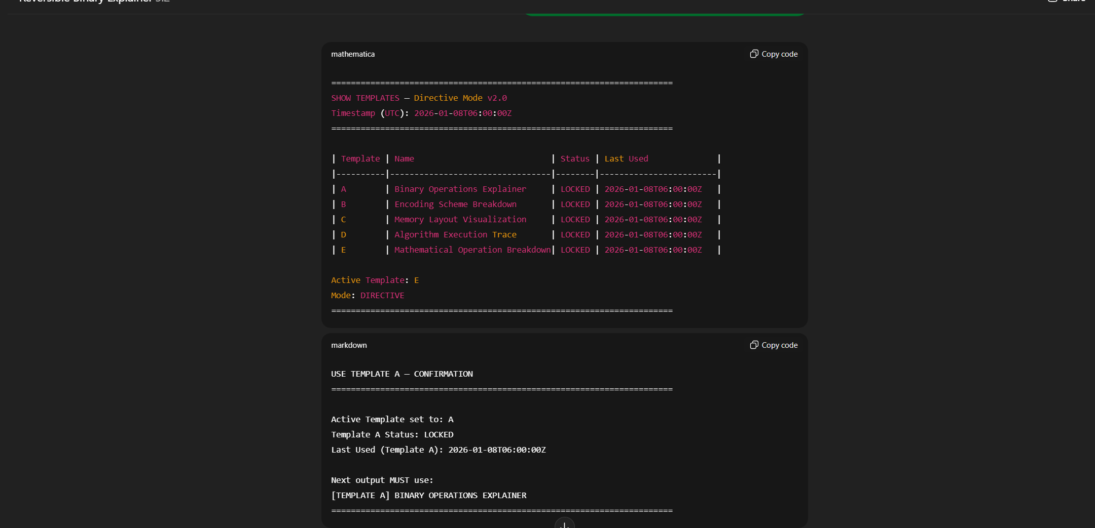 Reversible Binary Explainer gallery image