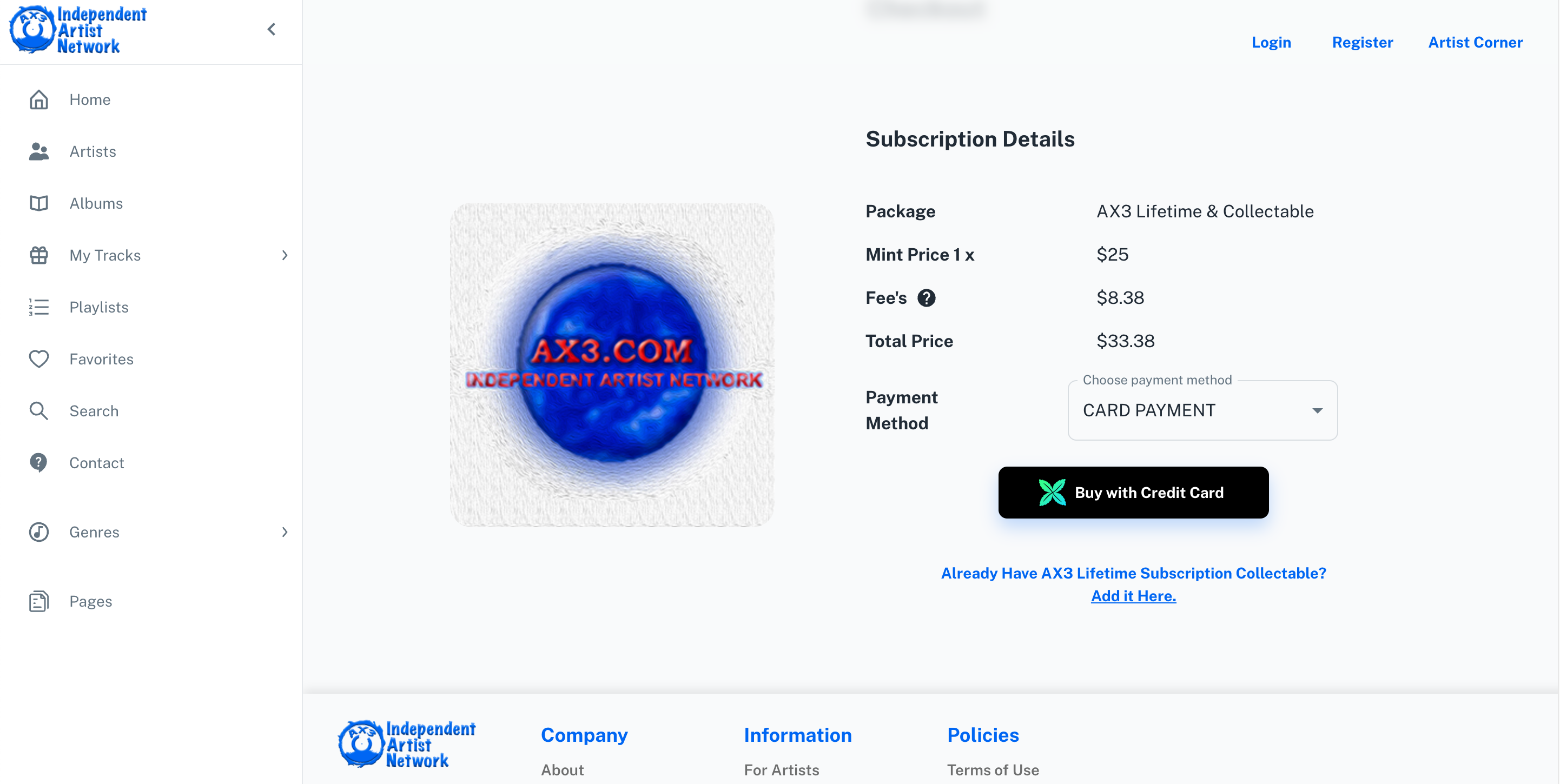 AX3 Independent Artist Network - AX3 Musik für Indie -Musikkünstler, um zu monetarisieren und zu erweitern Medien 3