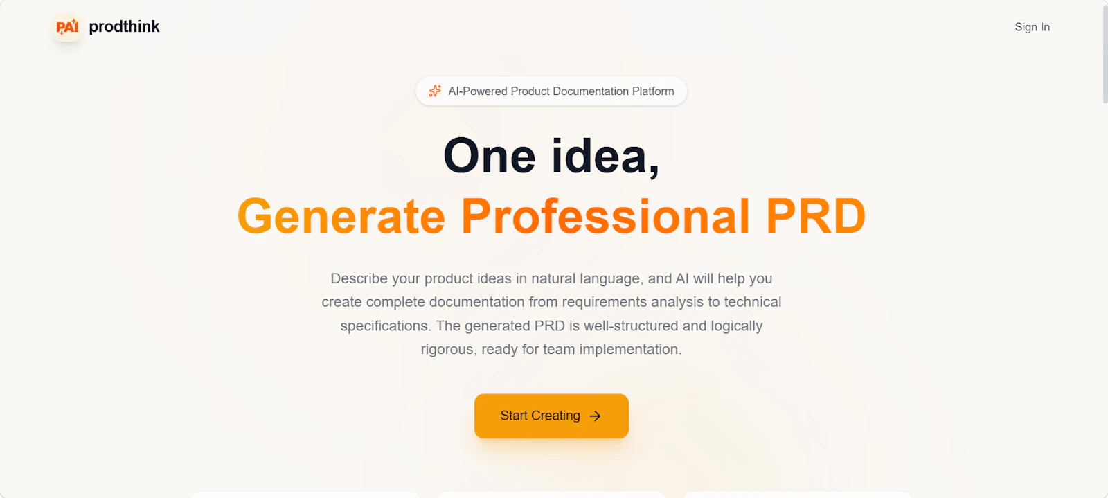 Prodthink screenshot 1