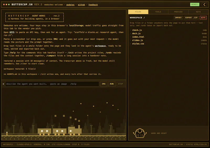buttercup.sh screenshot 3
