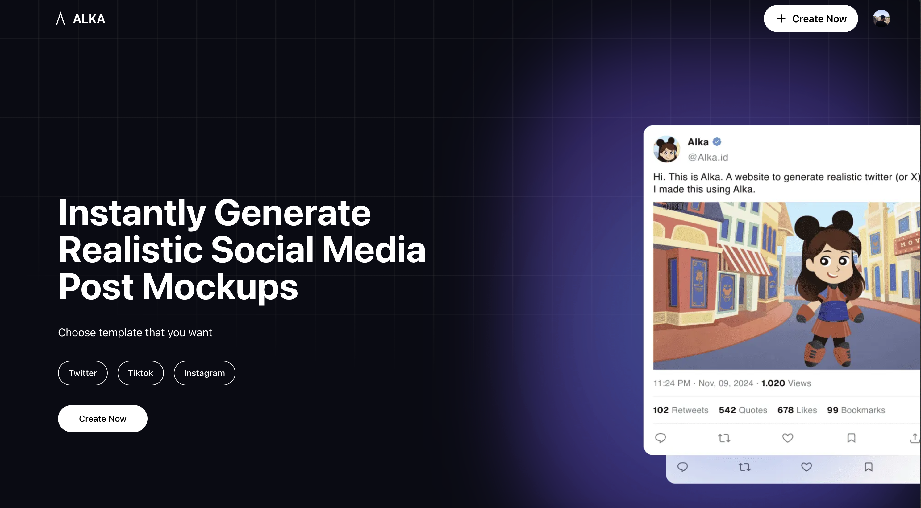Media Alka - Buat mockups post media sosial dengan serta -merta 1
