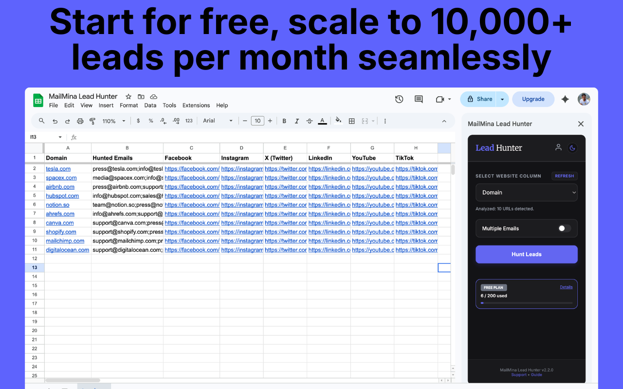 Lead Hunter – Website Data Enricher gallery image