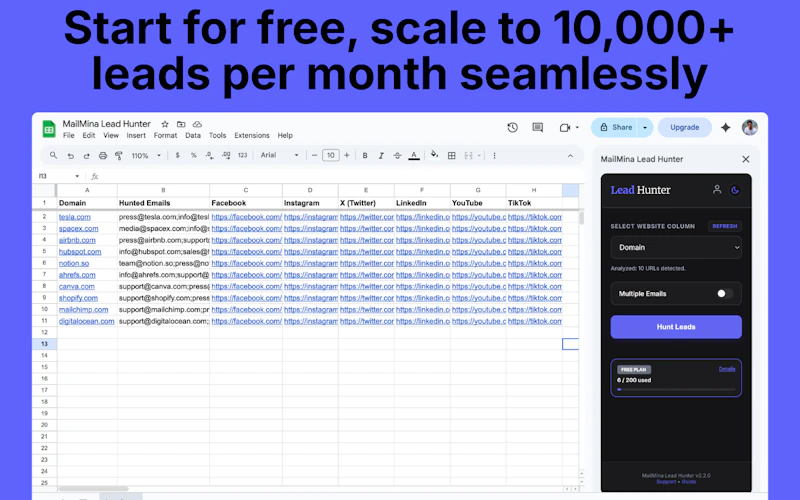 Lead Hunter – Website Data Enricher screenshot 3