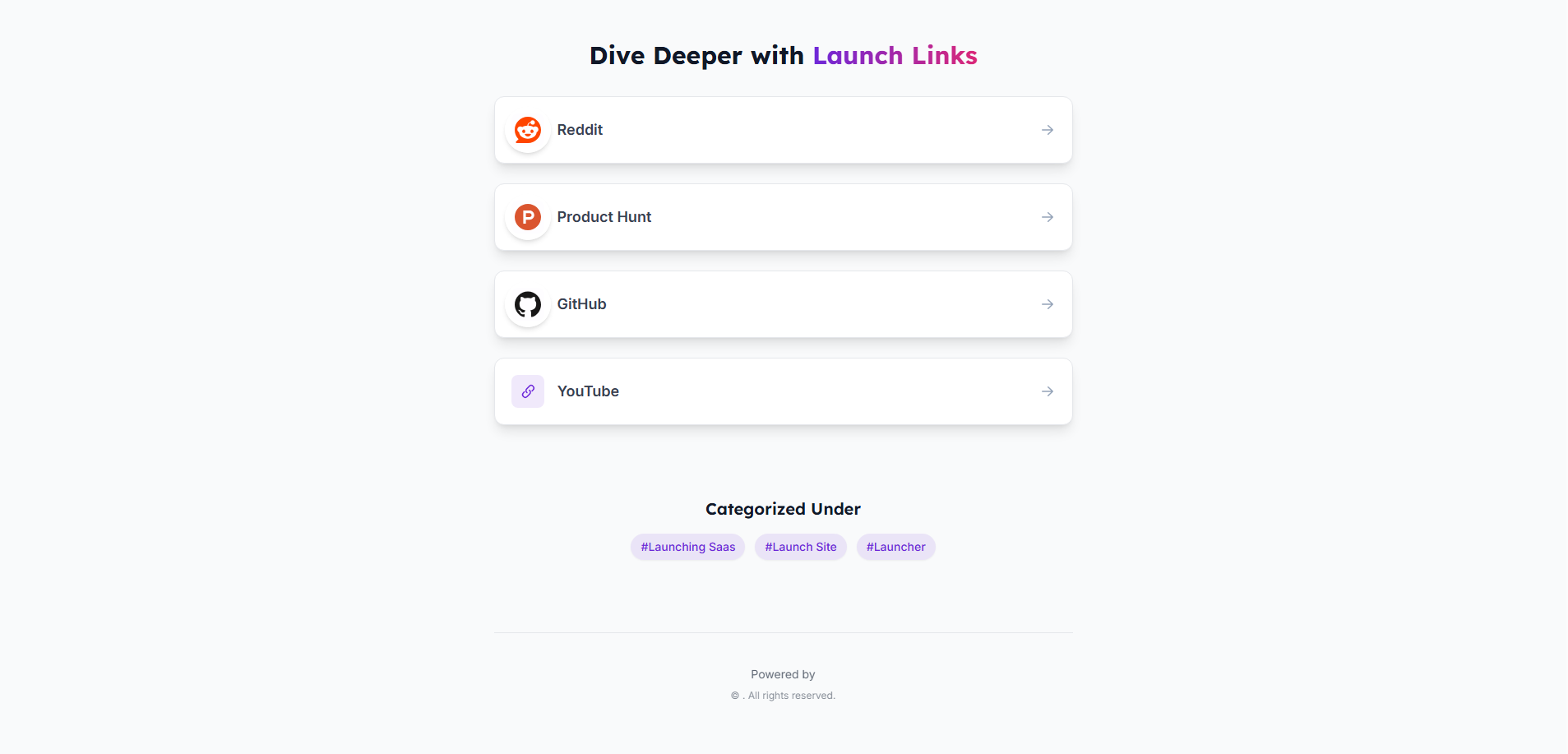 LaunchLinks - Güzel ve birleşik bir lansman sayfası oluşturun. medya 5