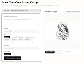 AI Tattoo Generator gallery image