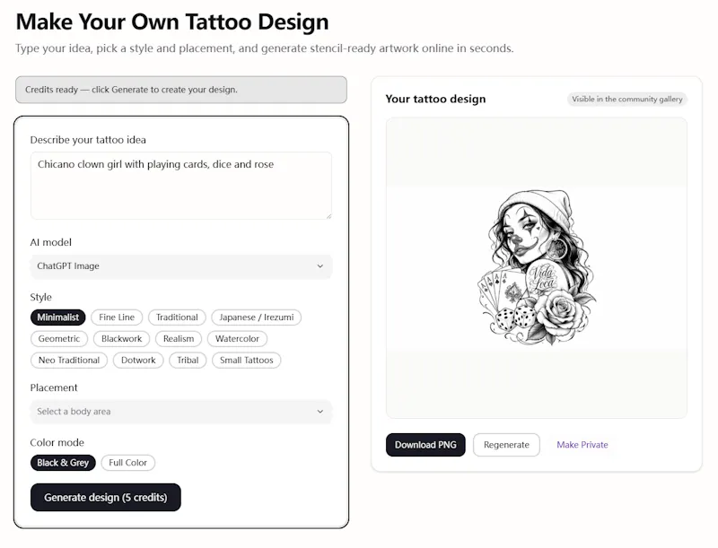 AI Tattoo Generator screenshot 2