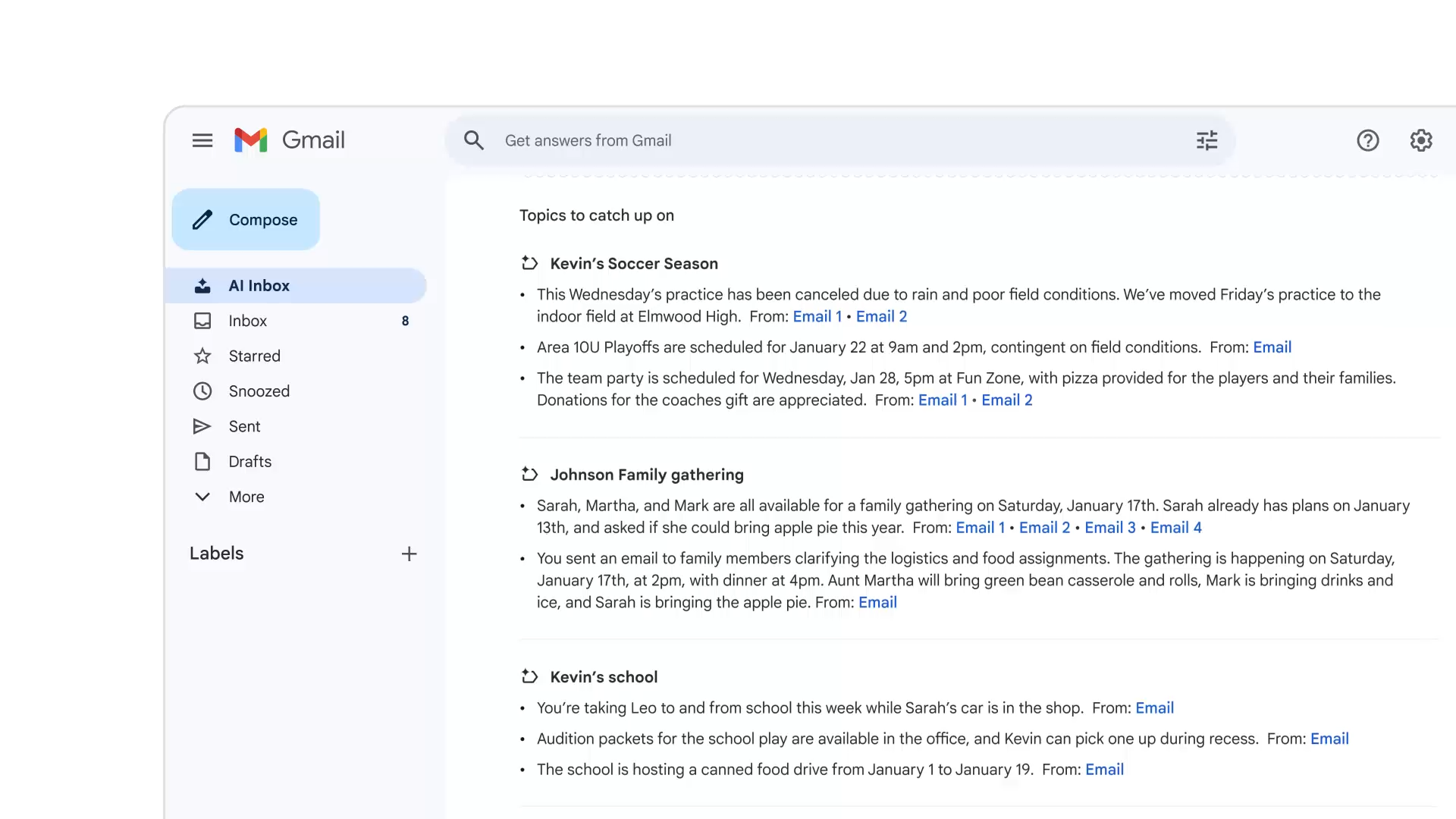 Gmail in the Gemini Era gallery image