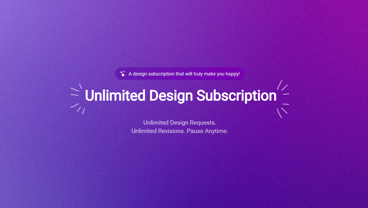 startuptile Hyacinth Unlimited Design Subscription-Unlimited design requests pause anytime