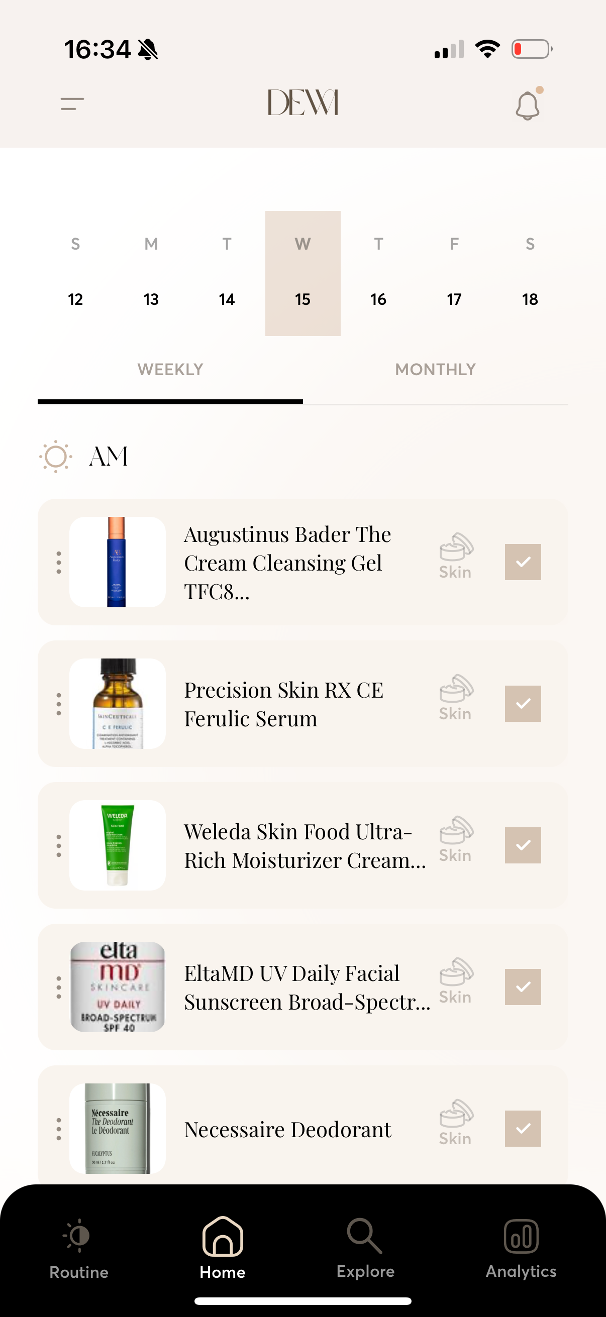 Dewi Daily - Beauty Routine Tracking App