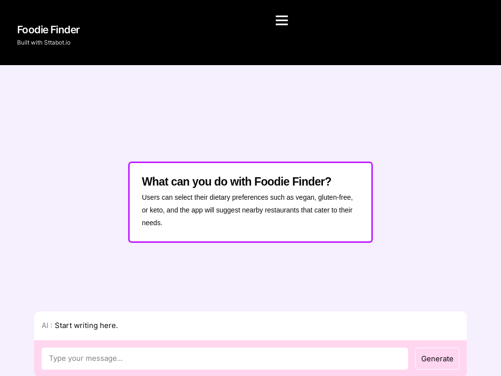 Foodie Finder - Find the perfect restaurant for your dietary needs |  Product Hunt