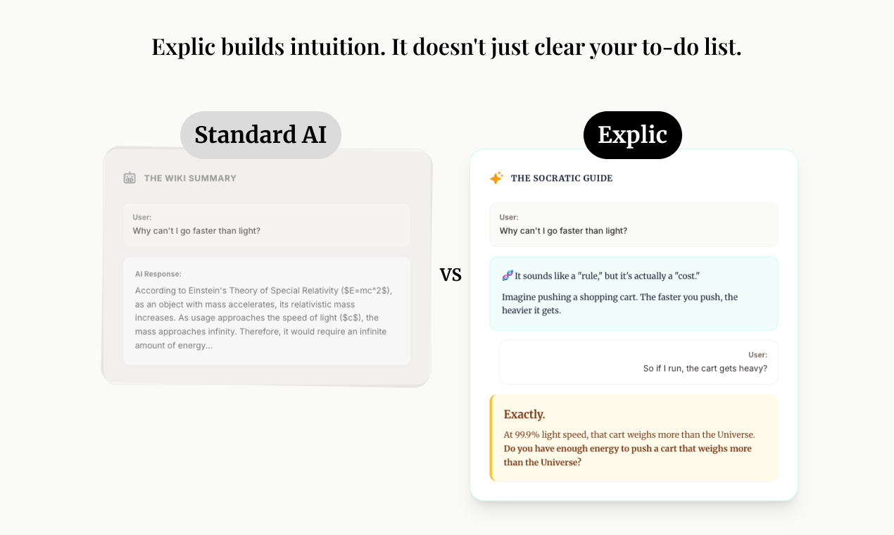 Explic.app - Screenshot 2 showing product features and functionality