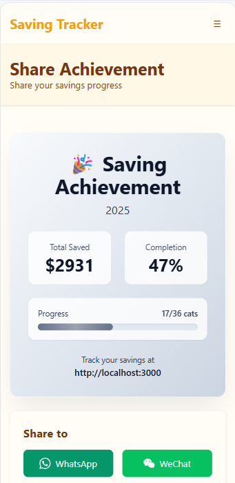 Saving Tracker gallery image