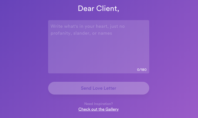 Agency Love Letter gallery image