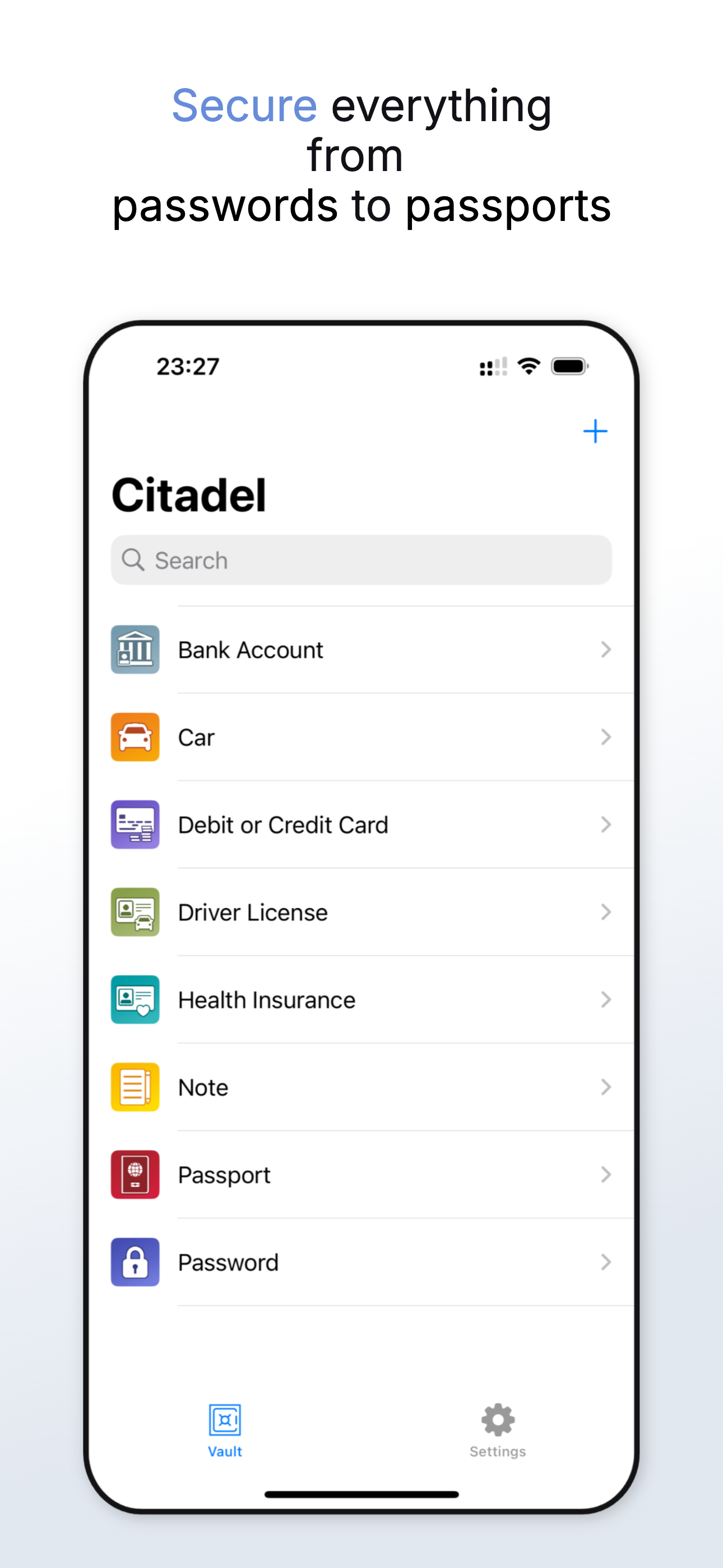 Cittadel Password Manager - Il tuo Vault privato per password e dati sensibili. media 1