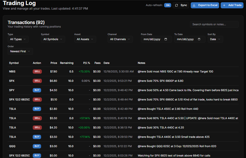 RocketLog - Main product screenshot demonstrating key features and user interface