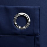 Navy Blackout Eyelet Curtains gallery image