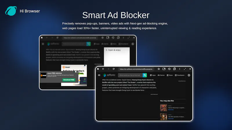 Hibrowser - TV Web Browser screenshot 3