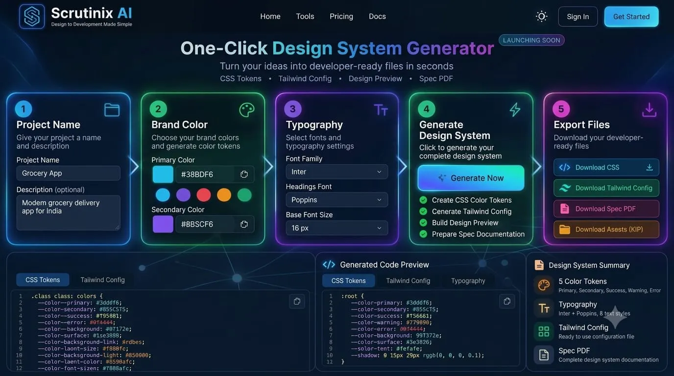 Scrutinix AI System Generator gallery image