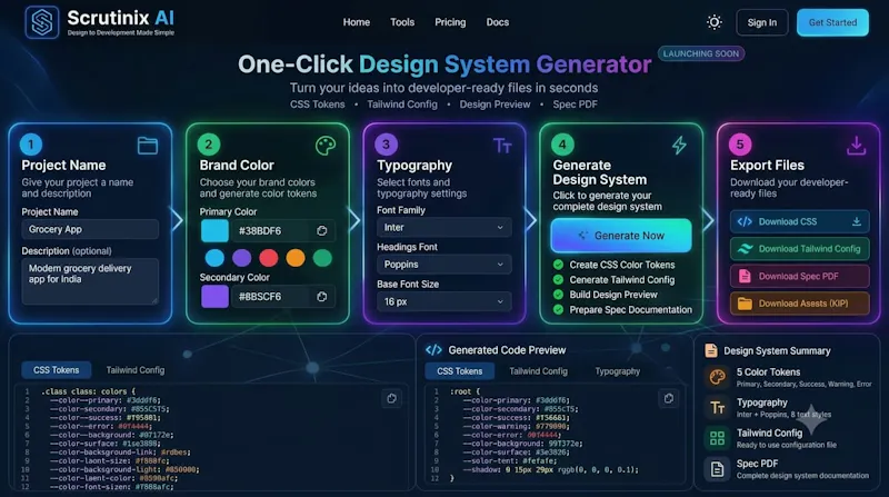 Scrutinix AI System Generator screenshot 3