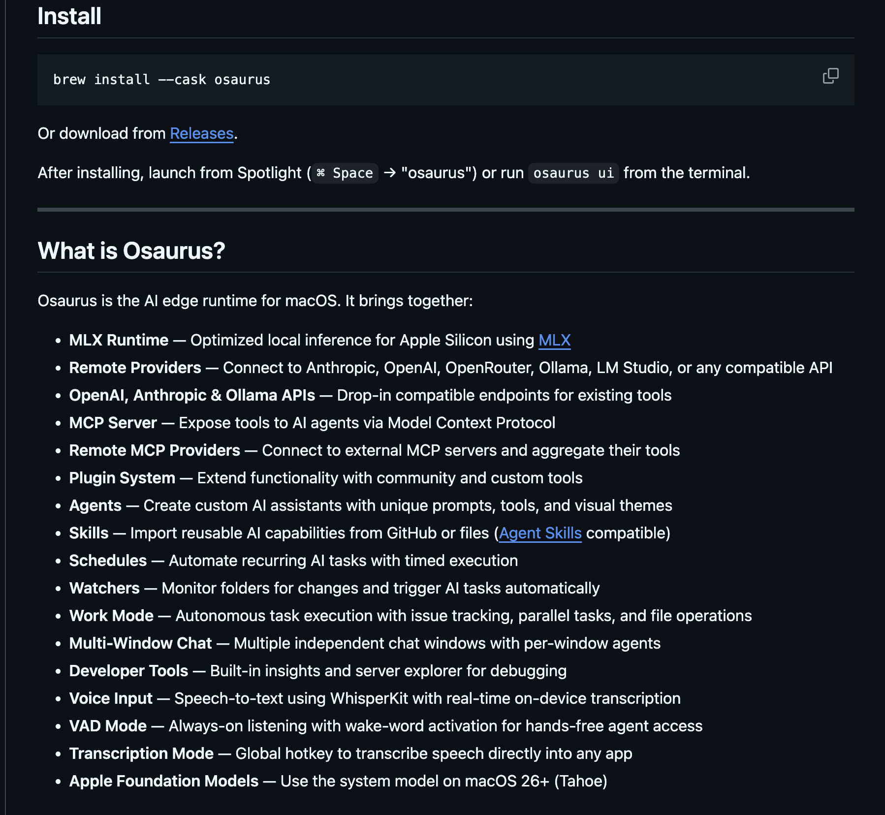 Osaurus gallery image